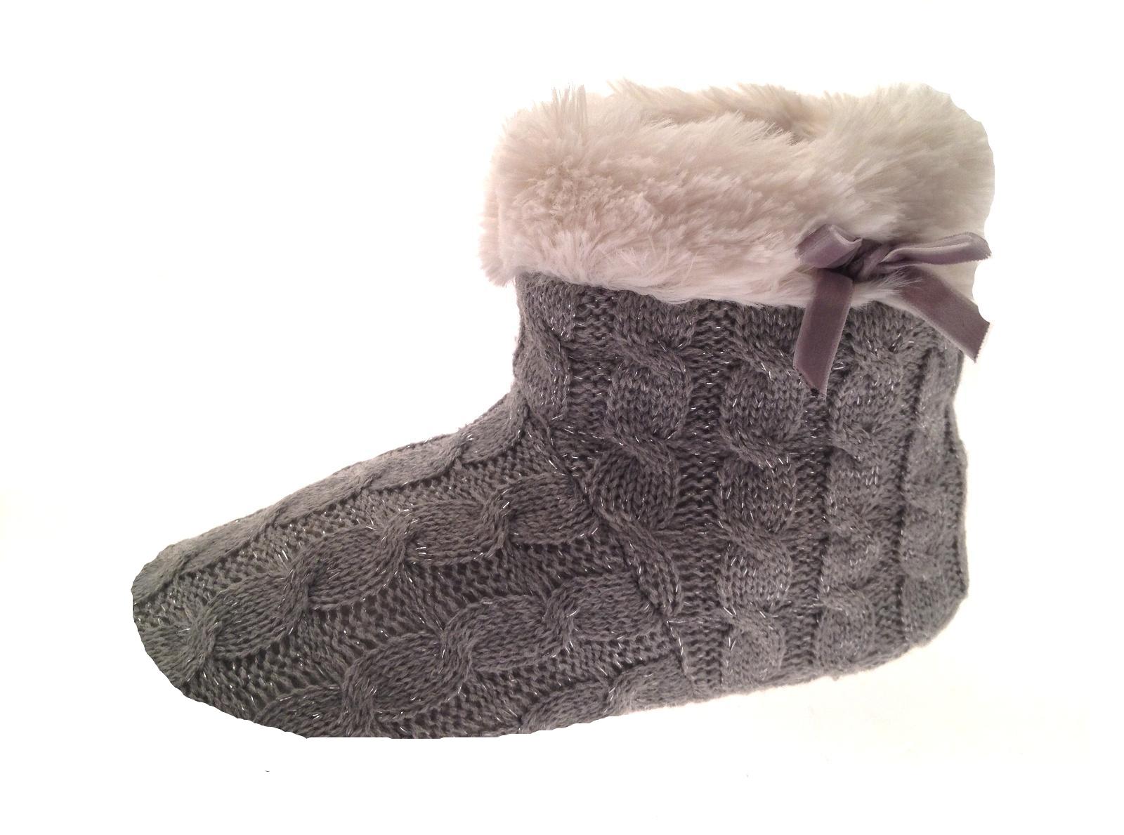 girls faux fur slippers